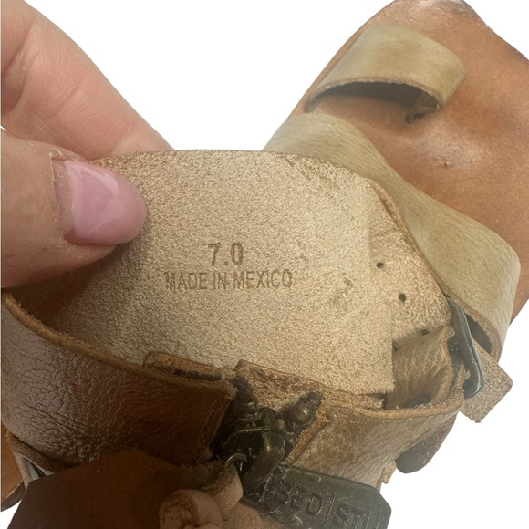NEW Bed Stu Afrodita Gladiator Sandals in Bone Dip Dye 7 - Picture 12 of 12